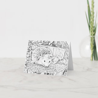Carte Hedgehog note card
