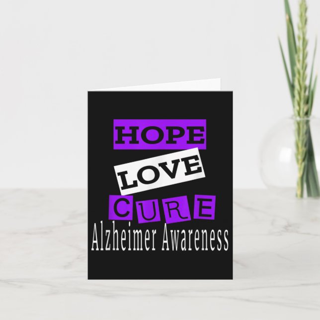 Carte Heimer Sensibilisation Hope Love Cure (Devant)