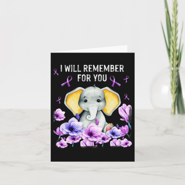Carte Heimerheimer Sensibilisation Eléphant mignon Je Re (Devant)