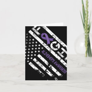 Carte Heimerheimer's Awareness Heimerheimer Drapeau Usa 