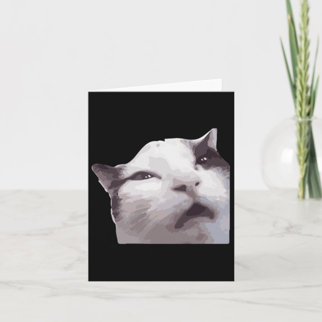 Carte Hein ! Mème de chat  (Devant)