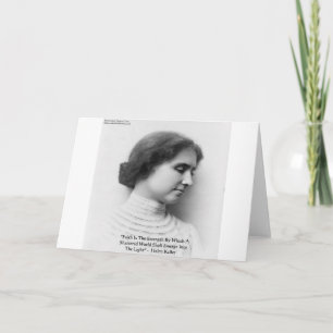Carte Helen Keller "Faith/Strength" Don de la sagesse