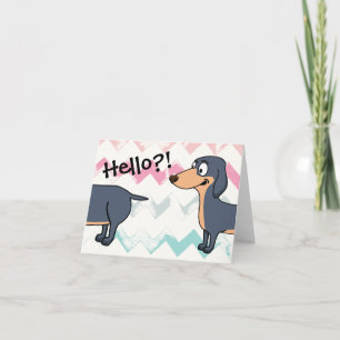 Carte Hello Doxie (4,25 po x 5,5 po), enveloppes blanche