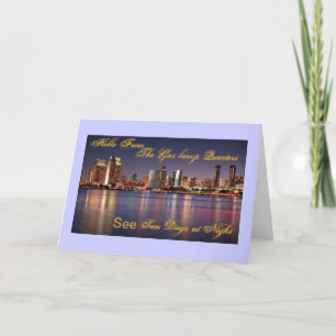Carte Hello from San Diego Greeting cards