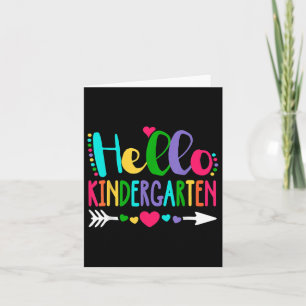 Carte Hello Kindergarten Teacher Squad Kinder Retour À S