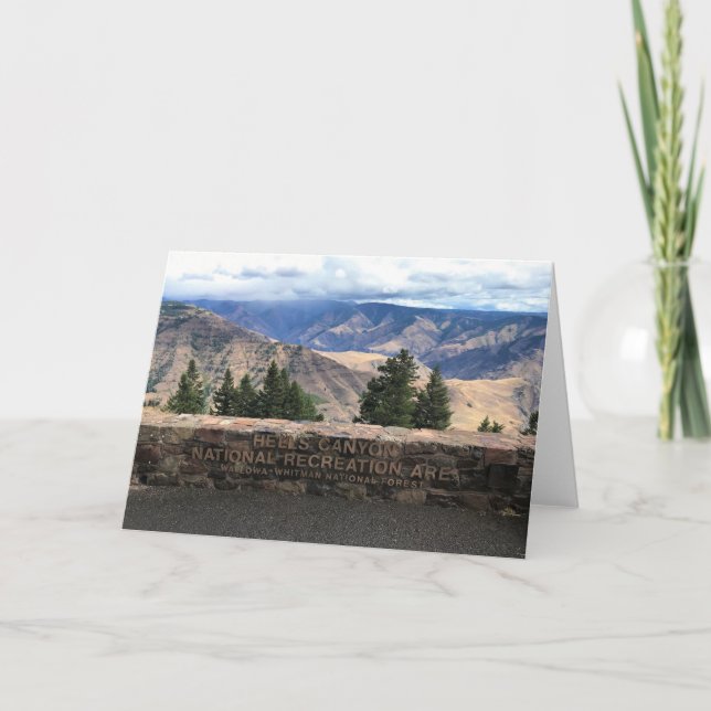 Carte Hells Canyon Pittoresque Byway, OU (Devant)