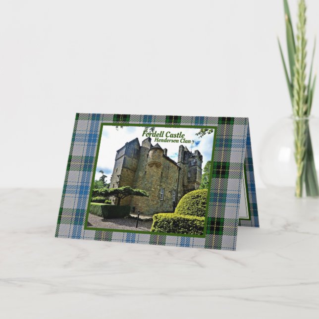 Carte Henderson Tartan Fordell Castle Photo (Devant)
