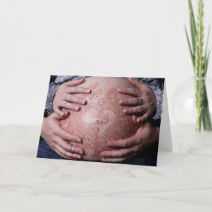 Carte Hennaed Ventre Enceinte