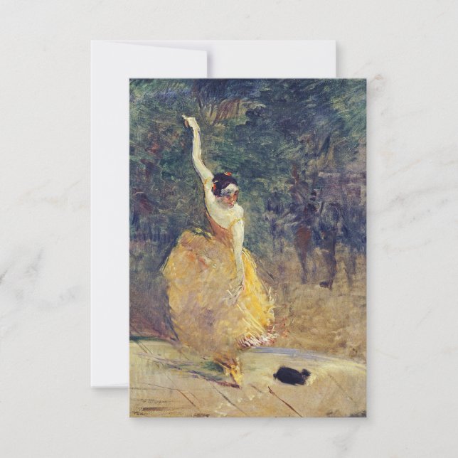 Carte Henri De Toulouse Lautrec - Danseur Espagnol (Devant)