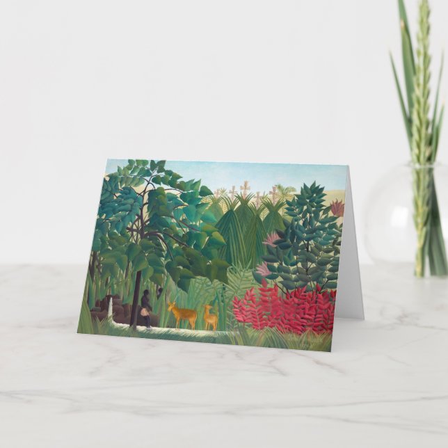 Carte Henri Rousseau - La cascade (Devant)