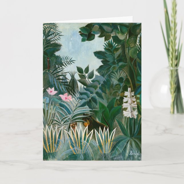 Carte Henri Rousseau - La jungle équatoriale (Devant)