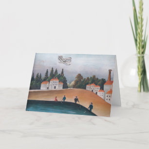 Carte Henri Rousseau - Les Pêcheurs et le Biplane