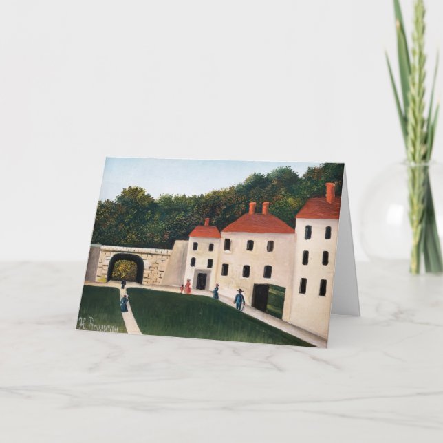 Carte Henri Rousseau - Promeneurs dans un parc (Devant)