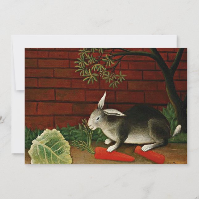 Carte Henri Rousseau, Rabbit (Devant)