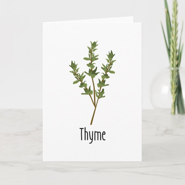 Carte Herbe d'épices de thym (Devant)
