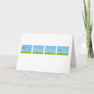 Carte Herbe Drôle Malaise de Niveau Supérieur