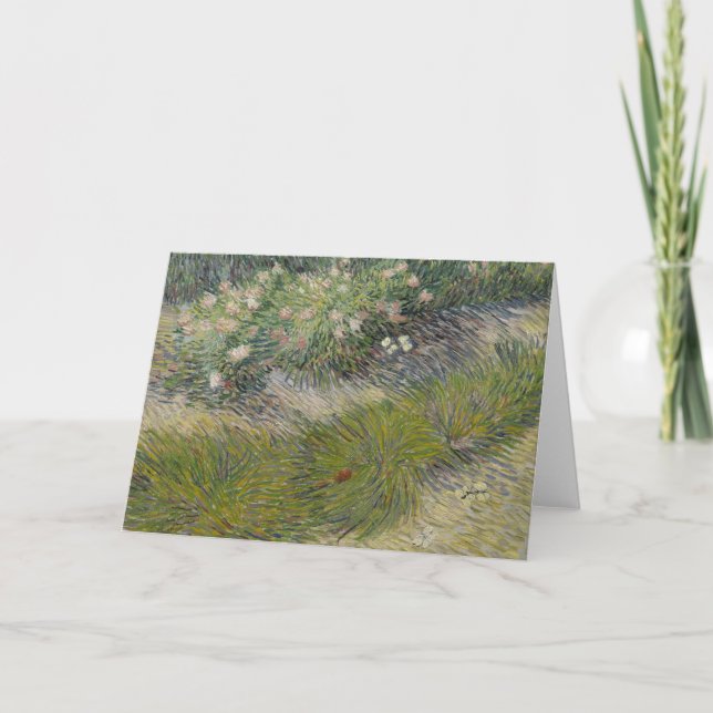 Carte Herbe et papillons par Vincent van Gogh (Devant)