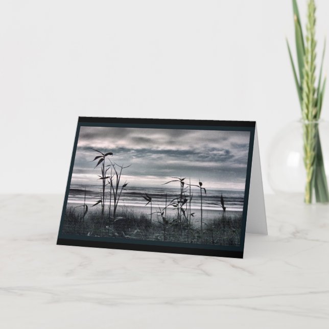 Carte Herbe grande un jour gris (Devant)