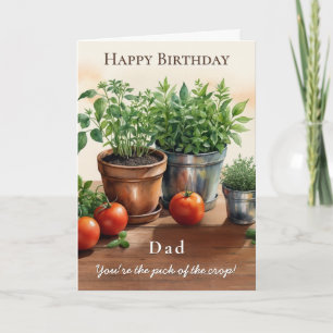 Carte Herbes et tomates Choisir de la Crop Papa Annivers