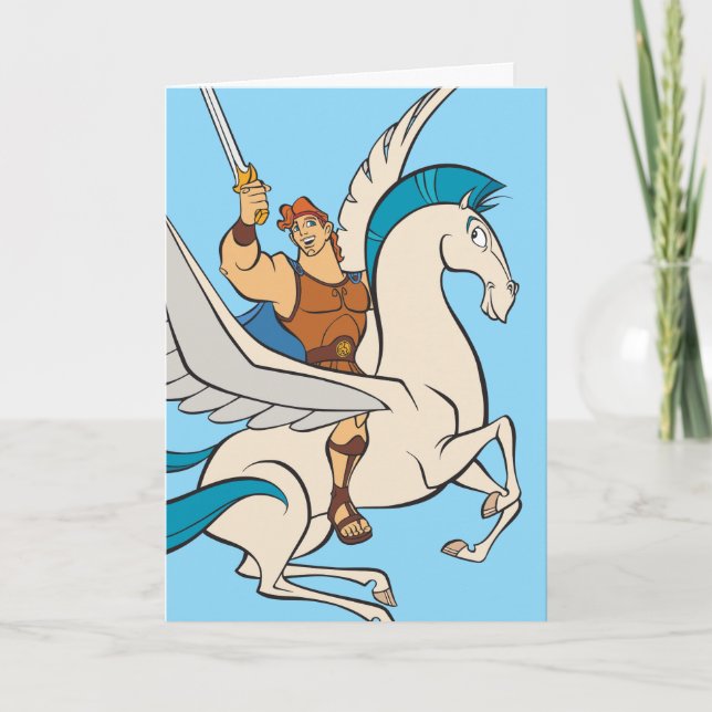 Carte Hercules Riding Pegasus Card (Devant)
