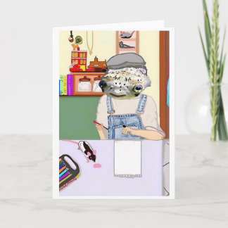 Carte Herman The Vermin Rat 🐀 and Fishy pinkyjain