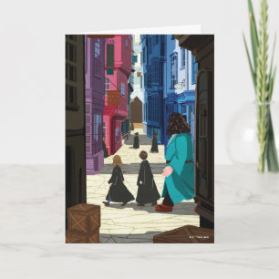 Carte Hermione, HARRY POTTER™ & Hagrid dans Diagon Alley