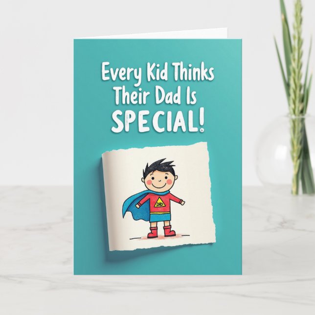 Carte Hero Dad Illustration Card (Devant)