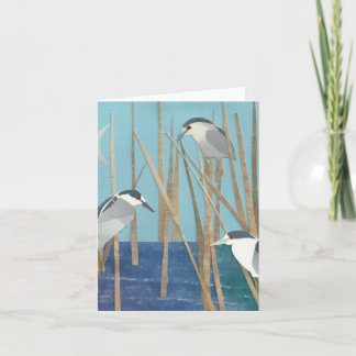 Carte Hérons de nuit Noir-Couronnés