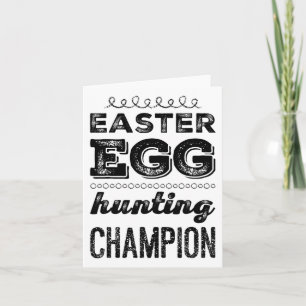 Carte Héros des oeufs de Pâques Champion de la chasse au