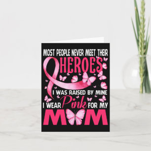 Carte Héros que je porte en rose pour le cancer du sein 