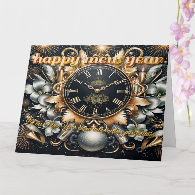 Carte Heure de nouveaux débuts avec Moi (Orchidée)