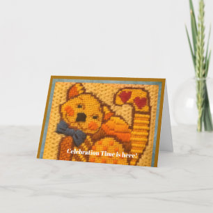 Carte Heure des fêtes Joyeux anniversaire de chats!