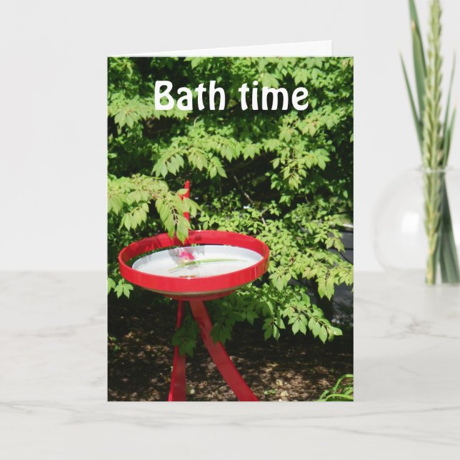 CARTE HEURE DU BAIN OU DE LA FÊTE ? ANNIVERSAIRE (Devant)