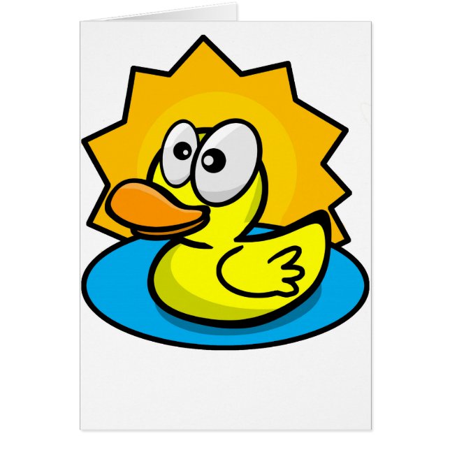 Carte heureuse de canard (Devant)