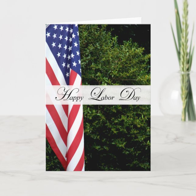 Carte heureuse de Fête du travail (Devant)