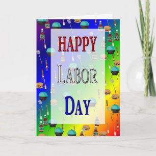 Carte heureuse de Fête du travail