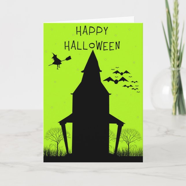 Carte heureuse de Halloween (Devant)