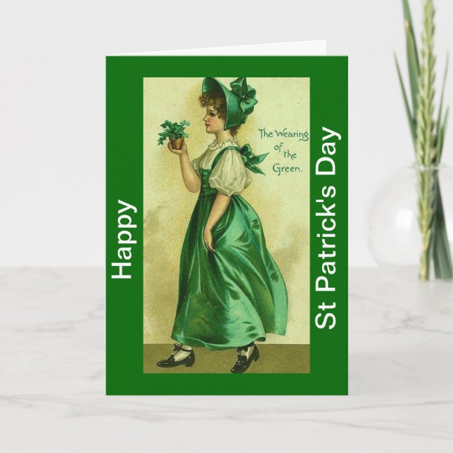 Carte heureuse de Jour de la Saint Patrick (Devant)