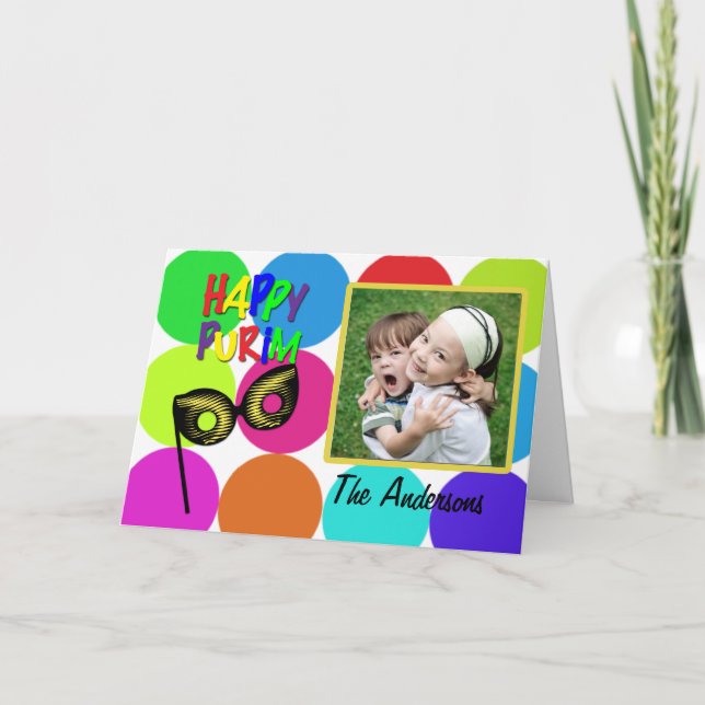 Carte heureuse de Purim (Devant)