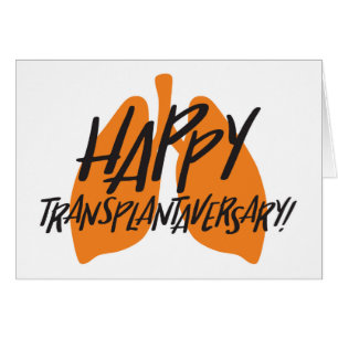 Carte heureuse des poumons Transplantaversary