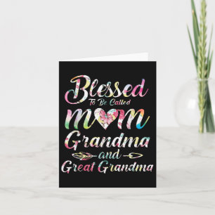 Carte Heureuse d'être appelée maman grand-mère arrière-g