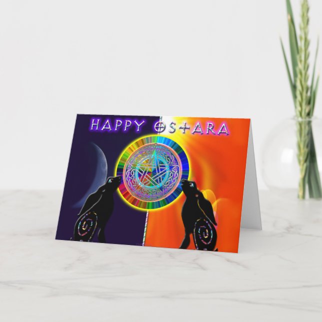 Carte heureuse d'Ostara (Devant)