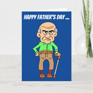 Carte Heureuse Fête des pères Tu Grumpy Vieux Homme