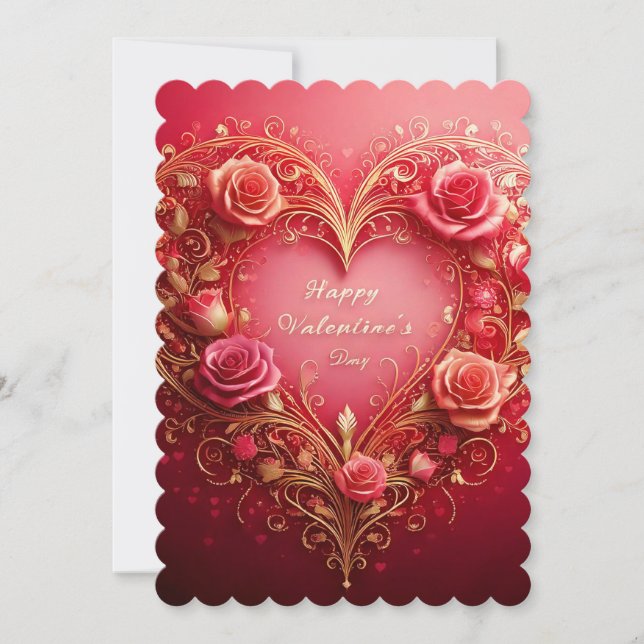 Carte Heureuse Sainte-Valentin (Devant)