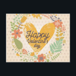 Carte Heureuse Sainte-Valentin aux couleurs vives<br><div class="desc">Carte Heureuse Sainte-Valentin aux couleurs vives. Carte d'invitation romantique florale élégante en vecteur © et ® Bigstock® - Tous droits réservés.</div>
