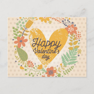 Carte Heureuse Sainte-Valentin aux couleurs vives