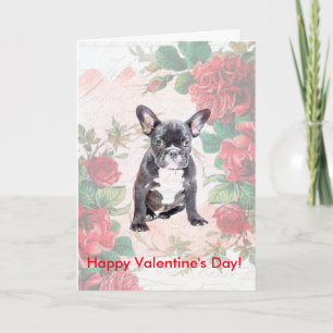 Carte Heureuse Sainte-Valentin Bulldog française