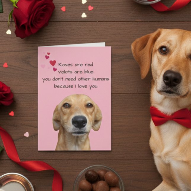 Carte Heureuse Sainte-Valentin De L'Amoureux des chiens (Créateur téléchargé)