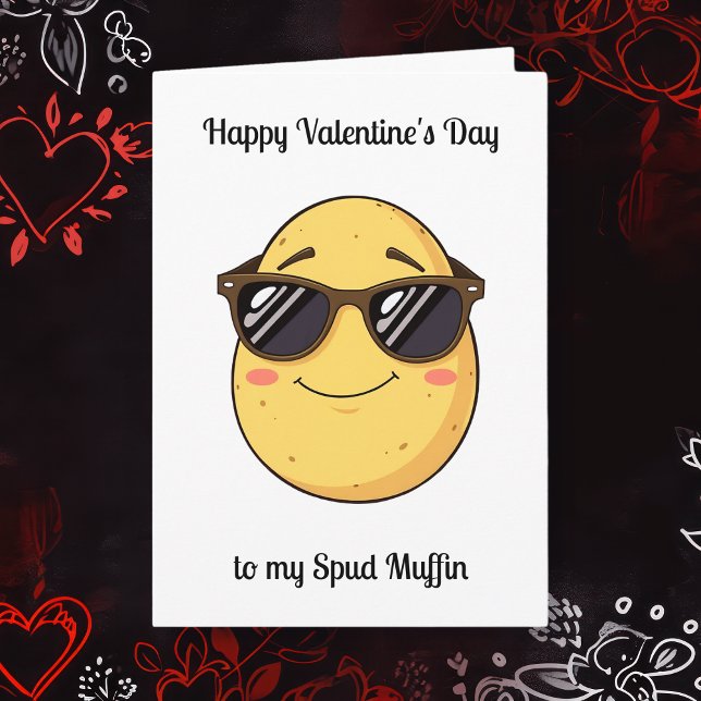 Carte Heureuse Sainte-Valentin de mon Spud Muffin Funny (Créateur téléchargé)