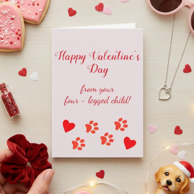 Carte Heureuse Sainte-Valentin du chien de chat pour ani (Créateur téléchargé)